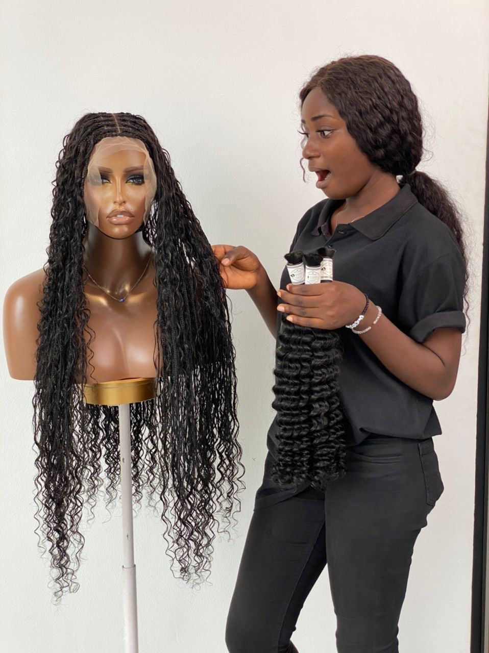 Kalinga Ashok Human Full Lace Wigs Under 100 Dollars Lace Frontal