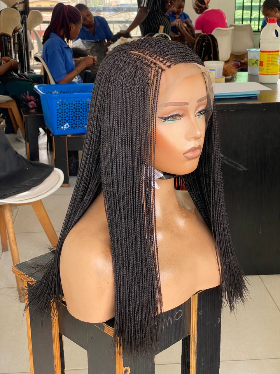 Micro Twist Middle Part Shoulder Length - Martha - Poshglad  display picture 1