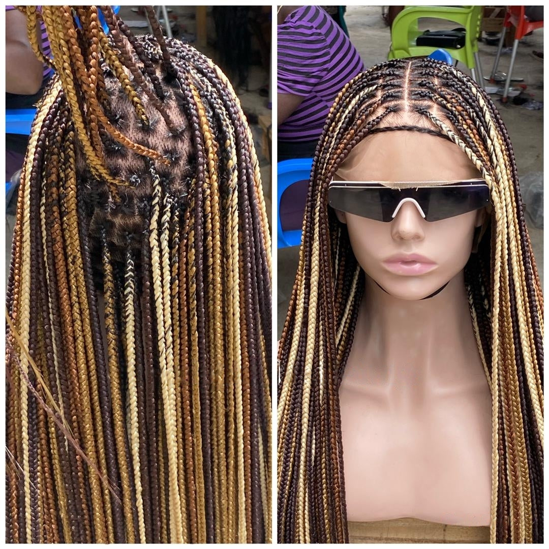 Multi Color Knotless Braid Wig Human Hair Full Lace Waist Length Ch multi-color-knotless-braid-wig-human-hair-full-lace-waist-length-ch