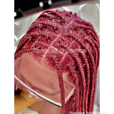 SHADE KNOTLESS BRAIDED WIG. (FULL LACE) Poshglad Braided Wigs KNOTLESS