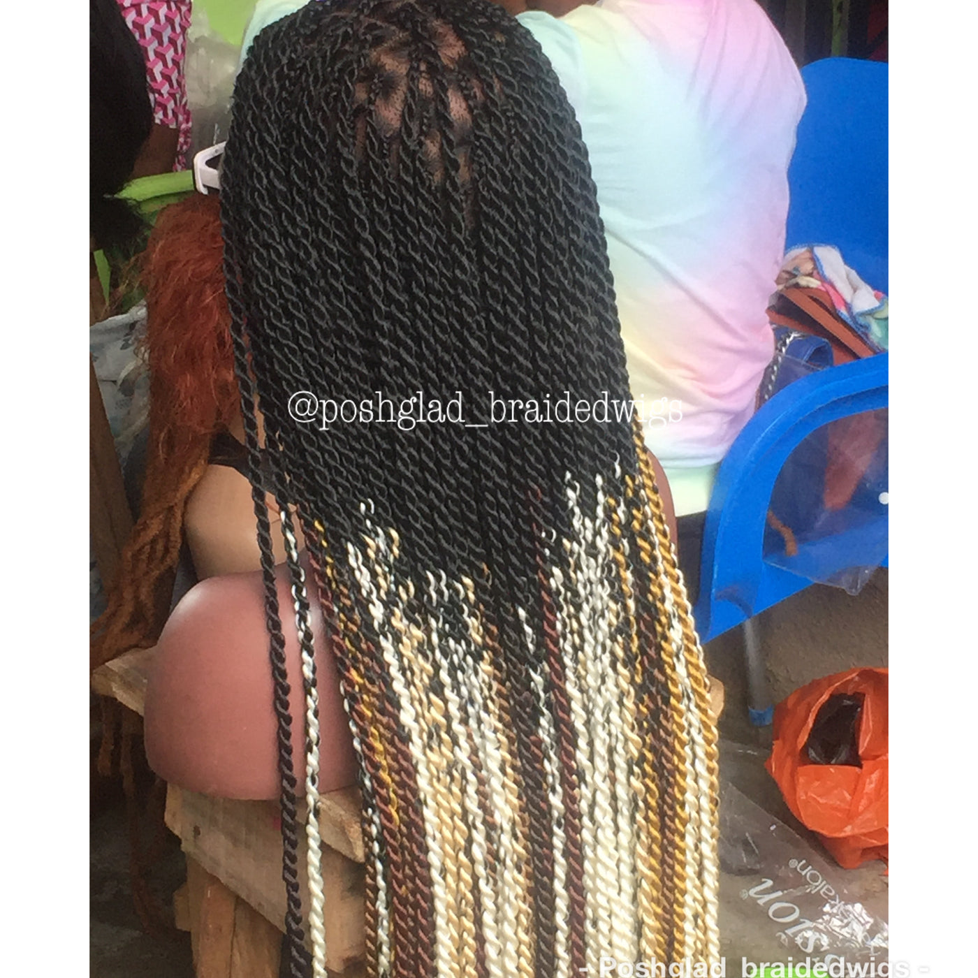 SHADE KNOTLESS (FULL LACE) Poshglad Braided Wigs KNOTLESS