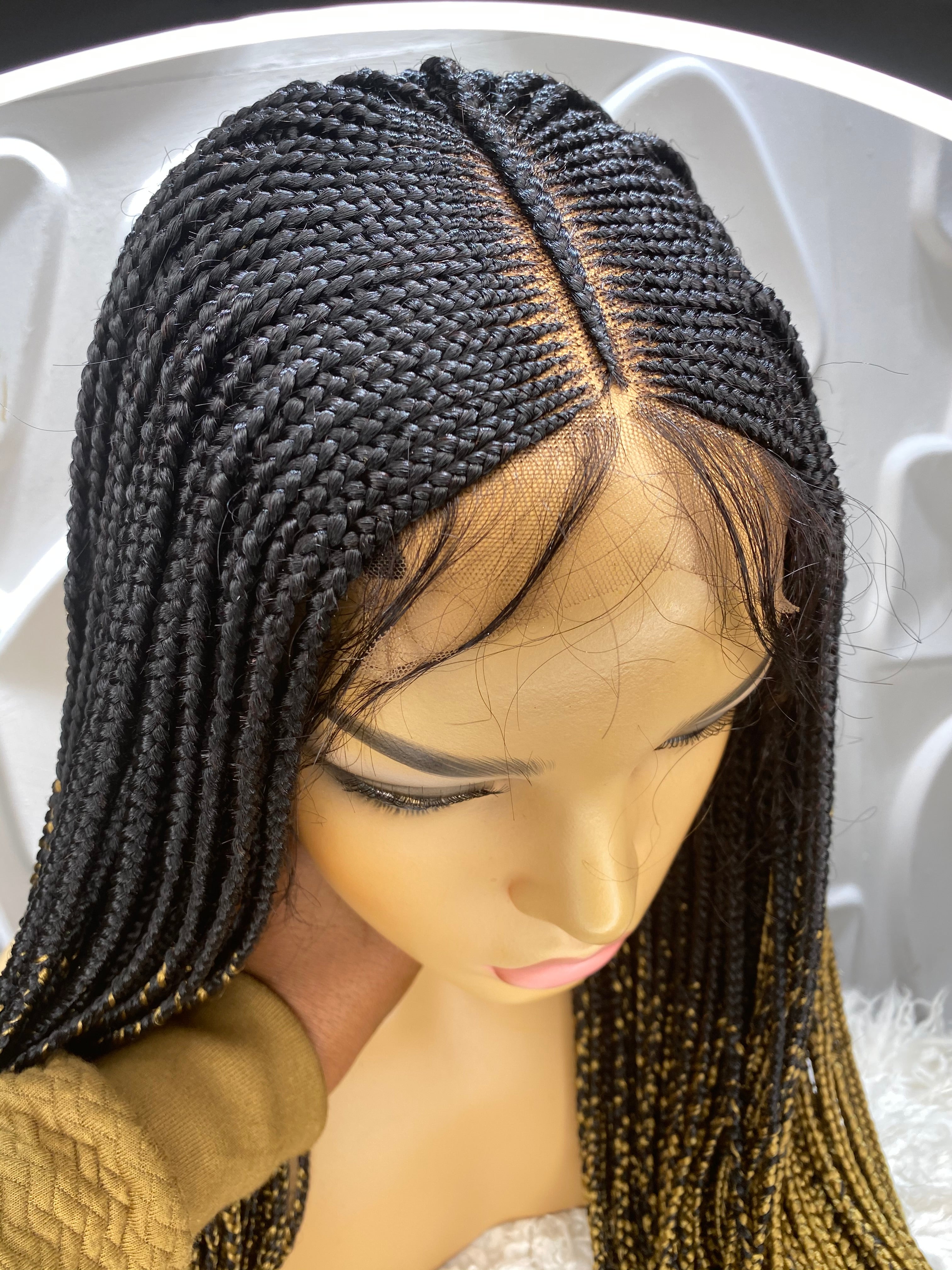 Box Braid Wig - Ife (Ready To Ship) Closure - Poshglad Braided Wigs