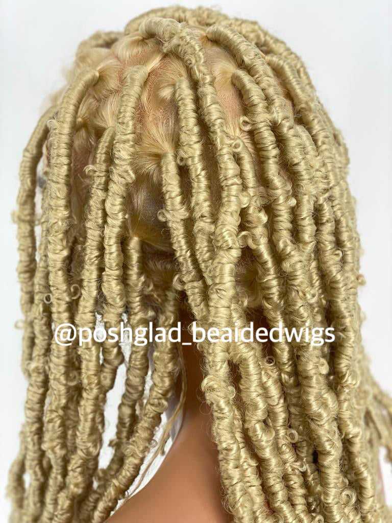 Buttefly locs Blonde Color - Nalla Poshglad Braided Wigs Butterfly Locs Wigs