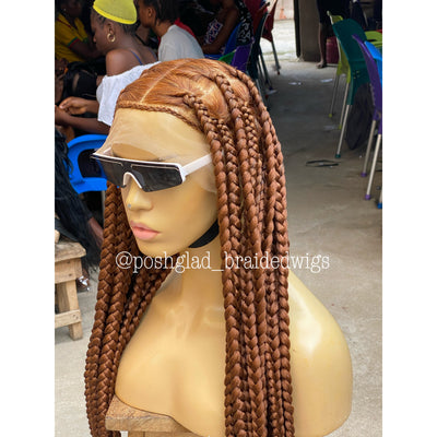 Jumbo Knotless Braid - Color 30 - Kalisha Poshglad Braided Wigs