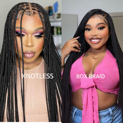 Differences Between Knotless and Box Braid Wigs