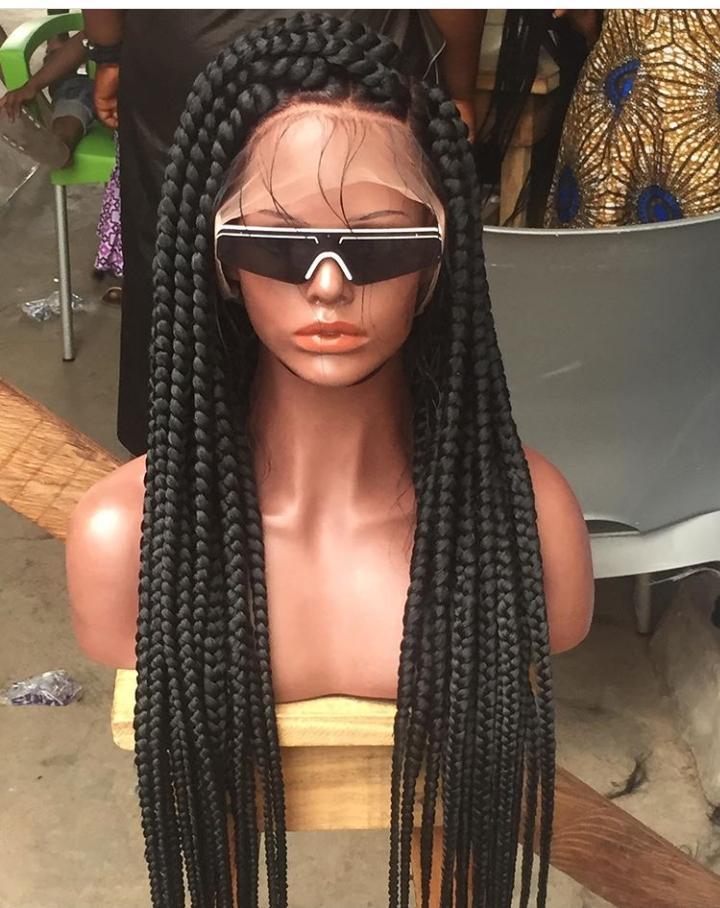 Jumbo Box Braids - Poshglad braided wigs https://poshglad.com/collections/jumboboxbraids