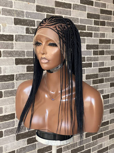 Aishat Cornrow full lace braided wiga