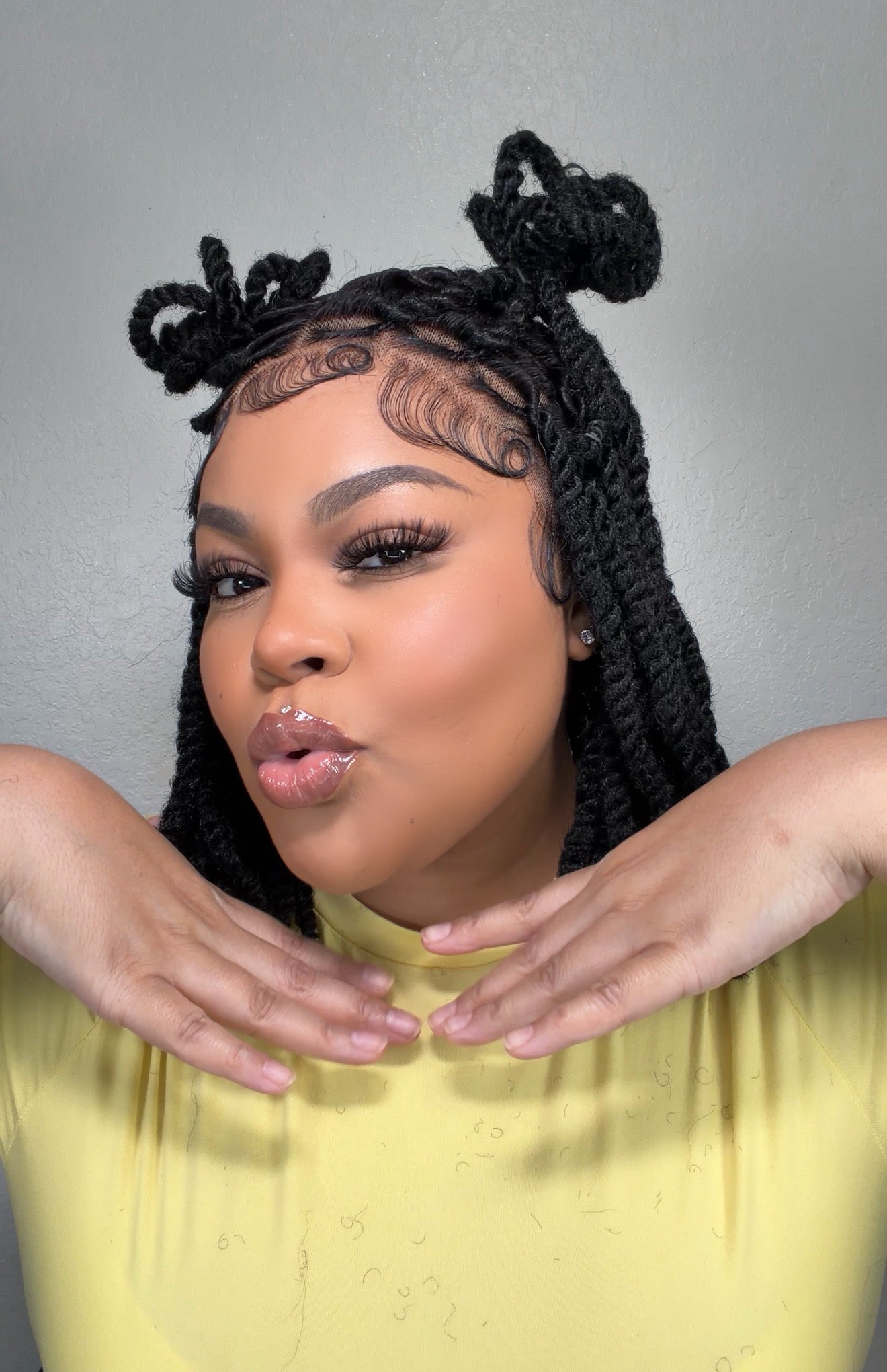 Kinky twist locs Full lace