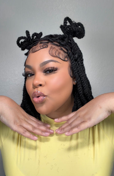 Kinky twist locs Full lace