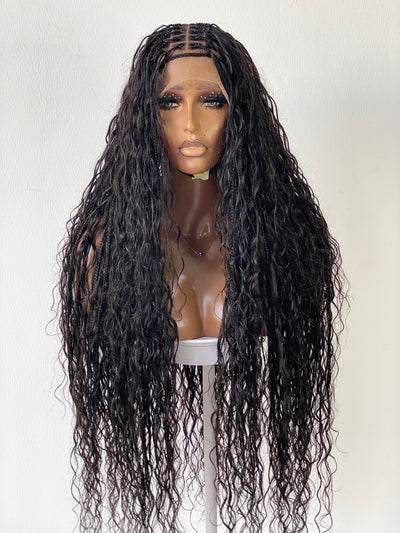 Bohemian Knotless (100% water wave humanhair curl)