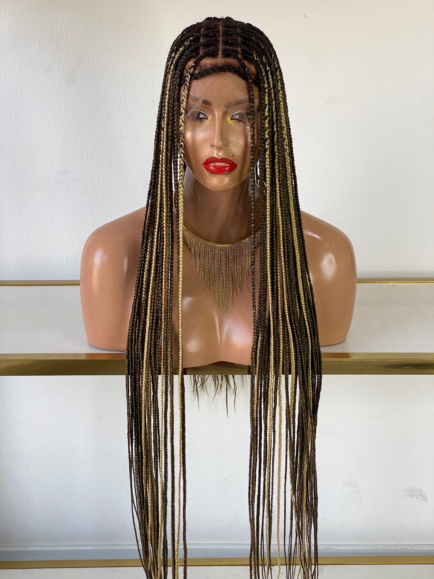 BOHEMIAN KNOTLESS BRAID WIG - VIP LUX COLOR - Poshglad Braided Wigs