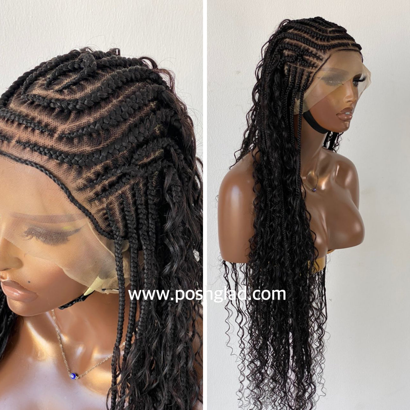 Brandy - Cornrow Boho Braids Wig – braidloft