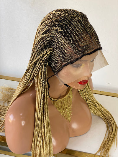 Ready to ship - Tribal Cornrow lace Frontal braided wig