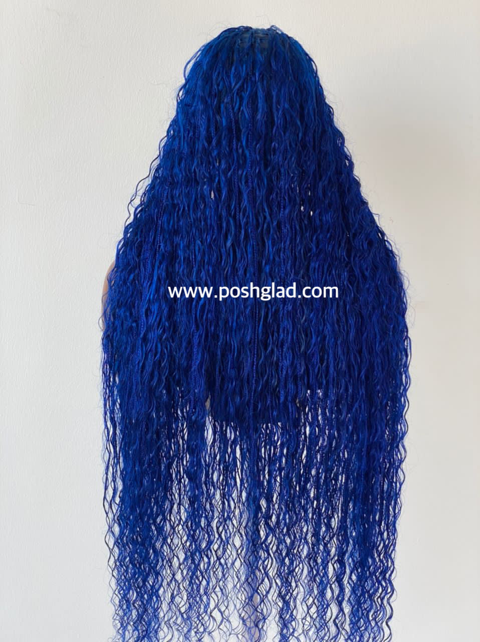 Bohemian Knotless Braid Wig (100% Human Hair Curls) Full Lace