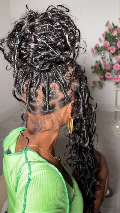 Mermaid Bohemian Full lace Locs (100% Humanhair curls)