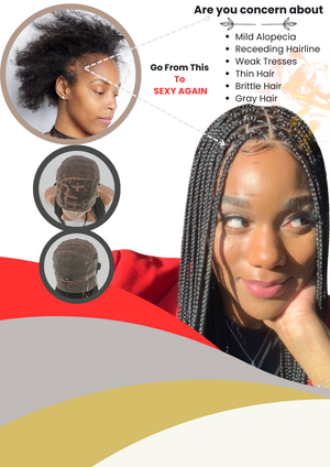 AFRICAN BRAIDED WIGS (SEVEN SEVEN BRAIDED STYLE) ON 13*6 FRONTAL