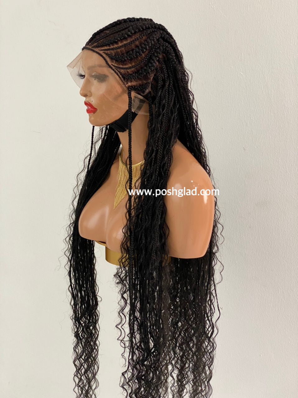French Bohemian Cornrow - LeviHana Poshglad Braided Wigs