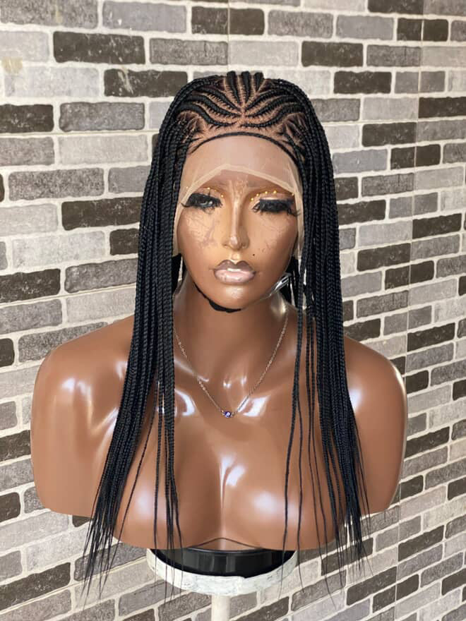 Aishat Cornrow full lace braided wiga