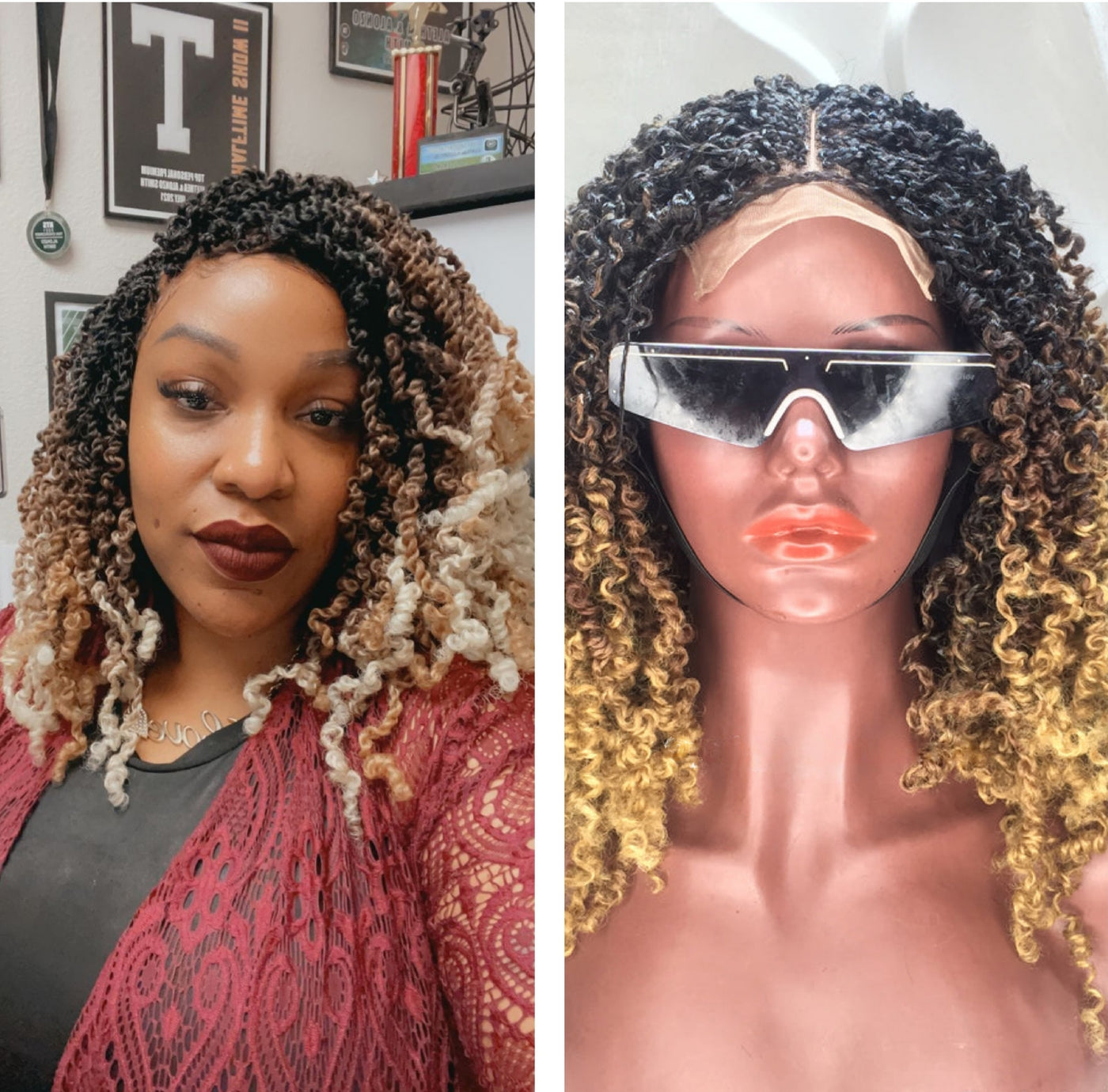 Spring Twist Wig In 4 By 4 Closure - Olabisi