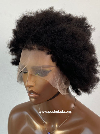 4C Natural African Texture Hair Wig Poshglad Braided Wigs 4C Hair