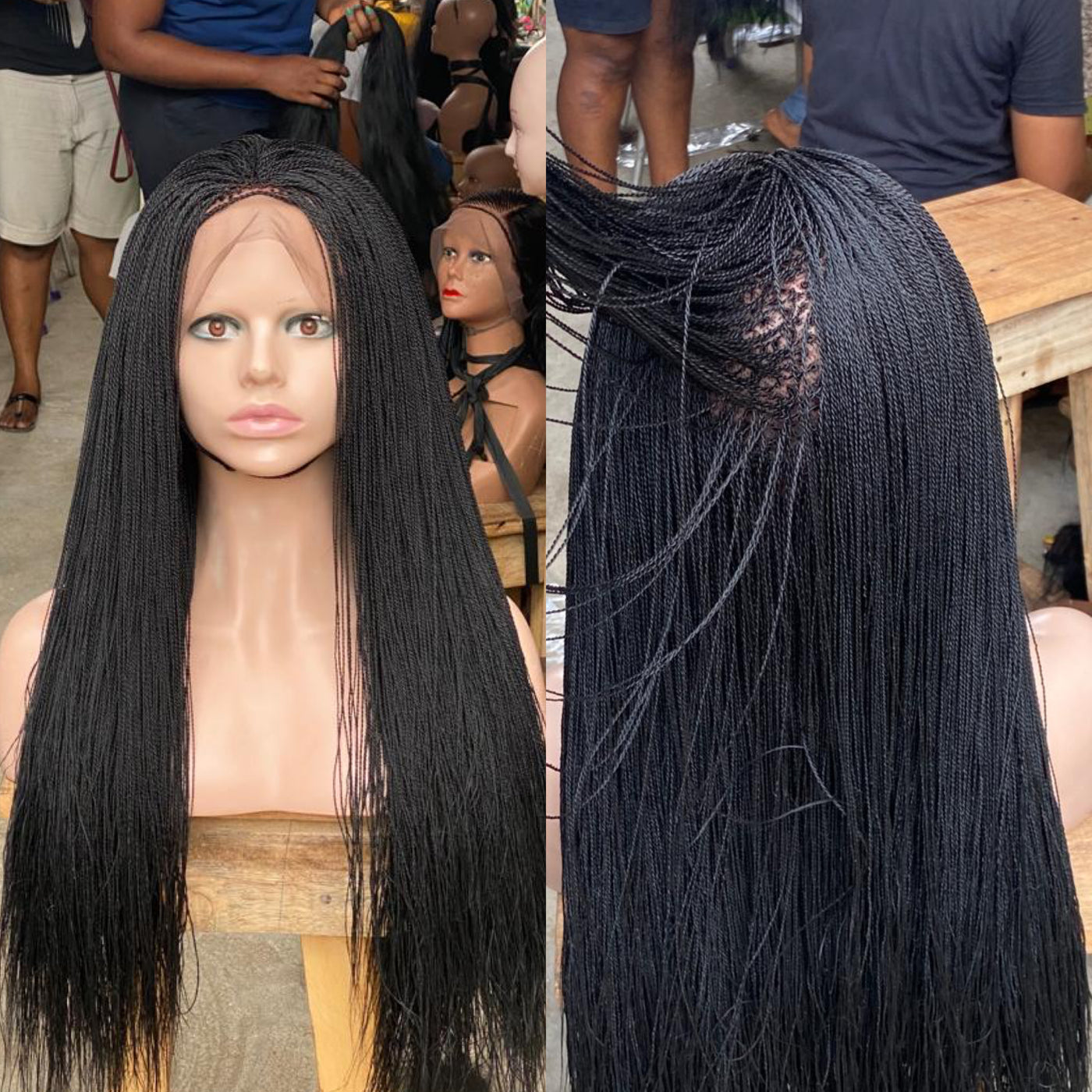 Micro Braid Wig - Ella Poshglad Braided Wigs Micro Braid Wig