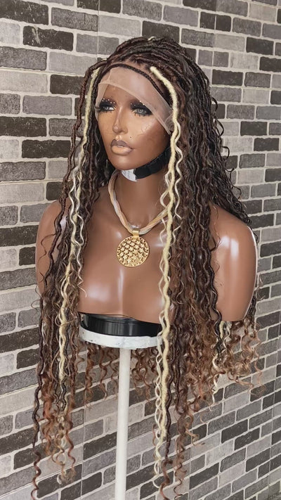 Soft locs wig- Bohemian Full lace faux locs (Africa Queen)