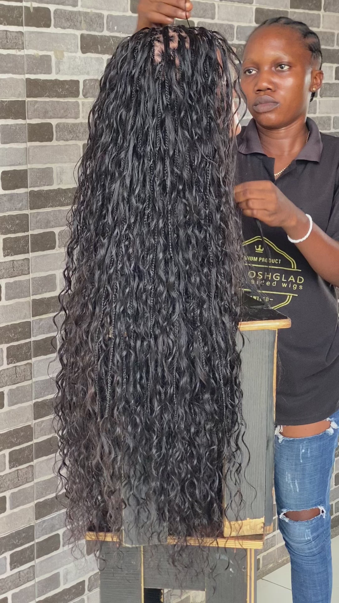 Bohemian Knotless (100% water wave humanhair curl)