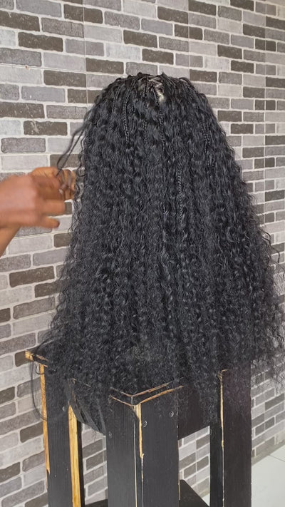 Bohemian Knotless (100% Raw human hair curls) - Tara-01