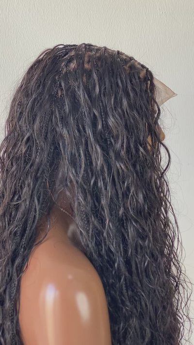 Bohemian Knotless (100% water wave humanhair curl)