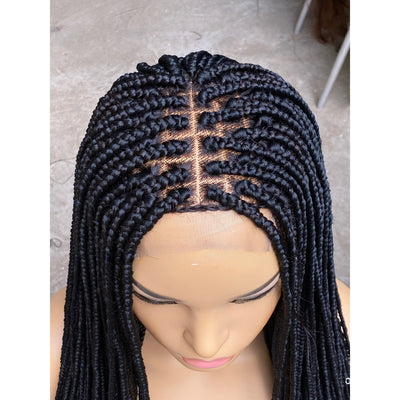 Box Braid Wig "4 by 4" Closure Lace (ife)