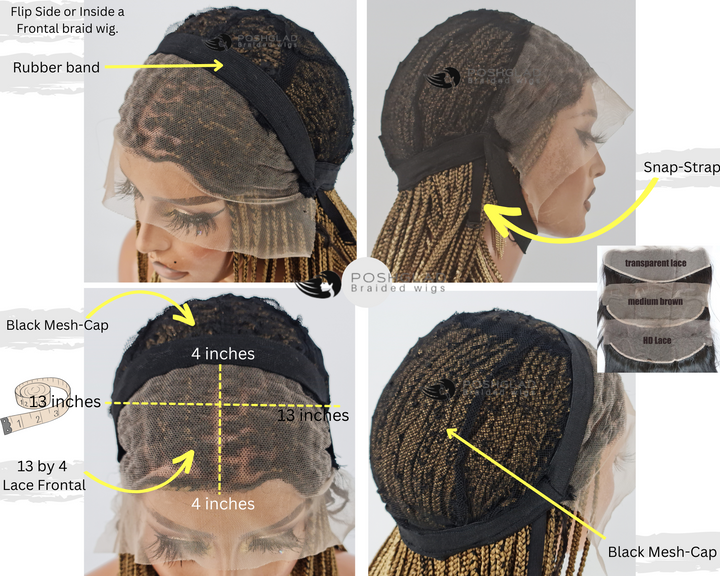 Loose Box Braid Wig 13 by 4 frontal Ife