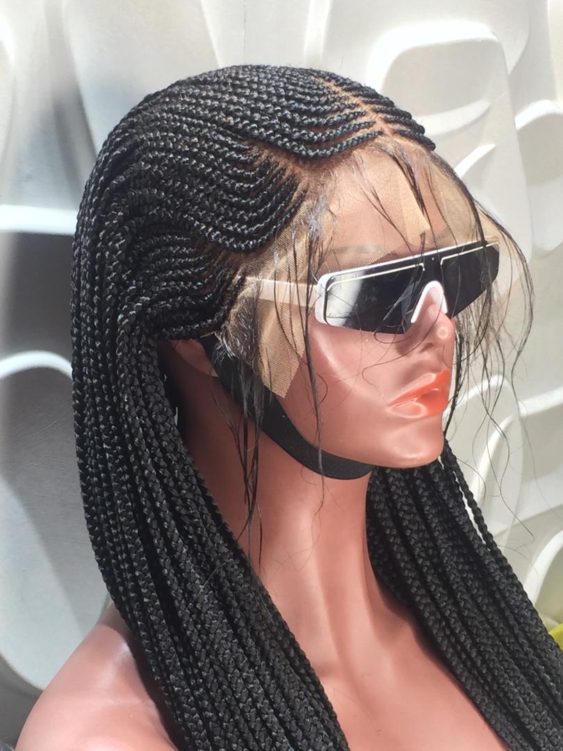 Lace front cornrow online wig