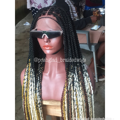SHADE KNOTLESS (FULL LACE) Poshglad Braided Wigs KNOTLESS