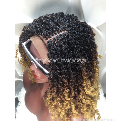 Twist Braid Wig - Spring Twist Lace Closure 4x4 - Olabisi Poshglad Braided Wigs Twist Braid Wig