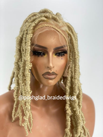 Buttefly locs Blonde Color - Nalla Poshglad Braided Wigs Butterfly Locs Wigs