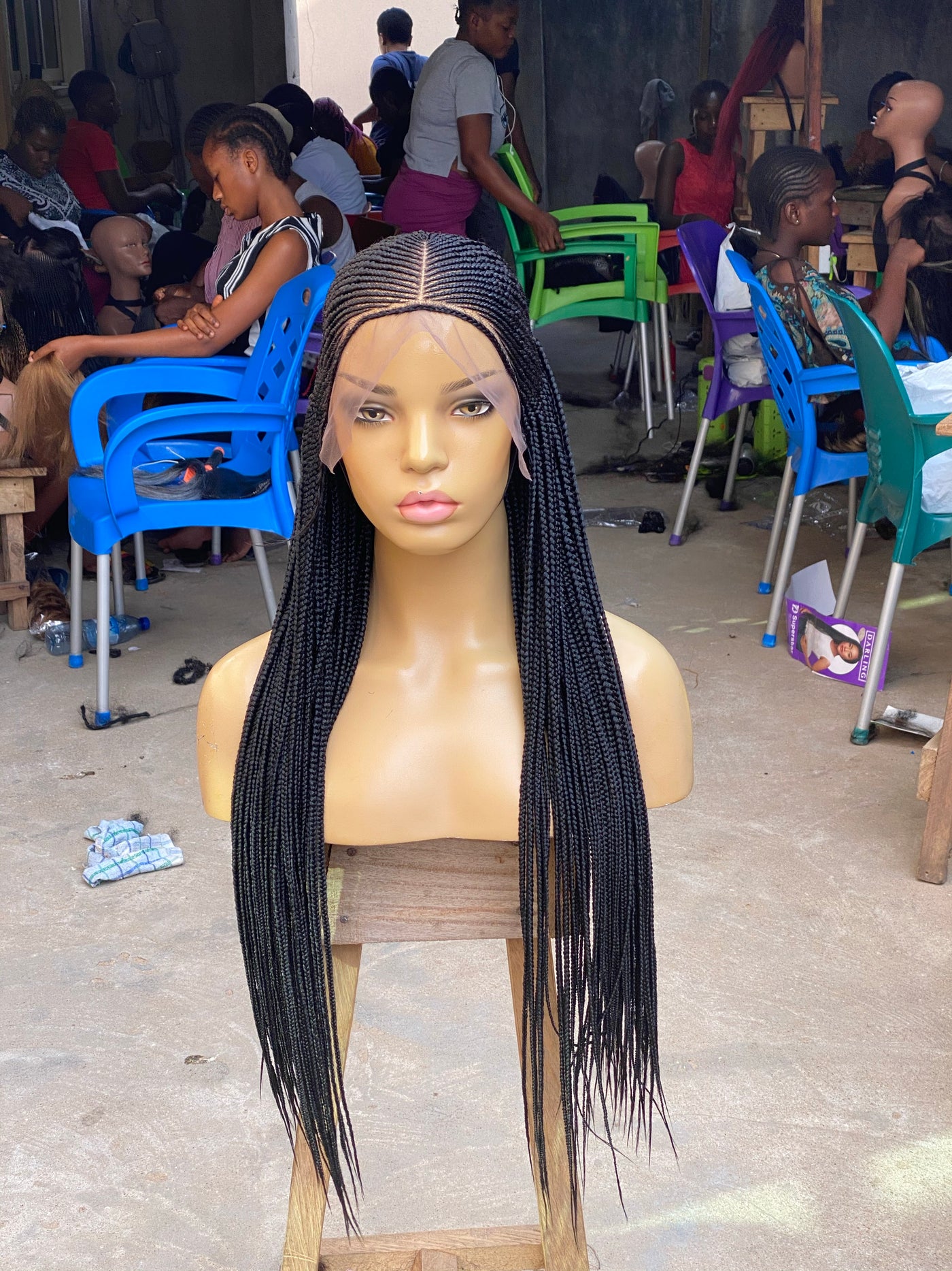 Cornrow Braid Wig - 13x6 Lace Frontal - Laraba Poshglad Braided Wigs Cornrow Braid Wig