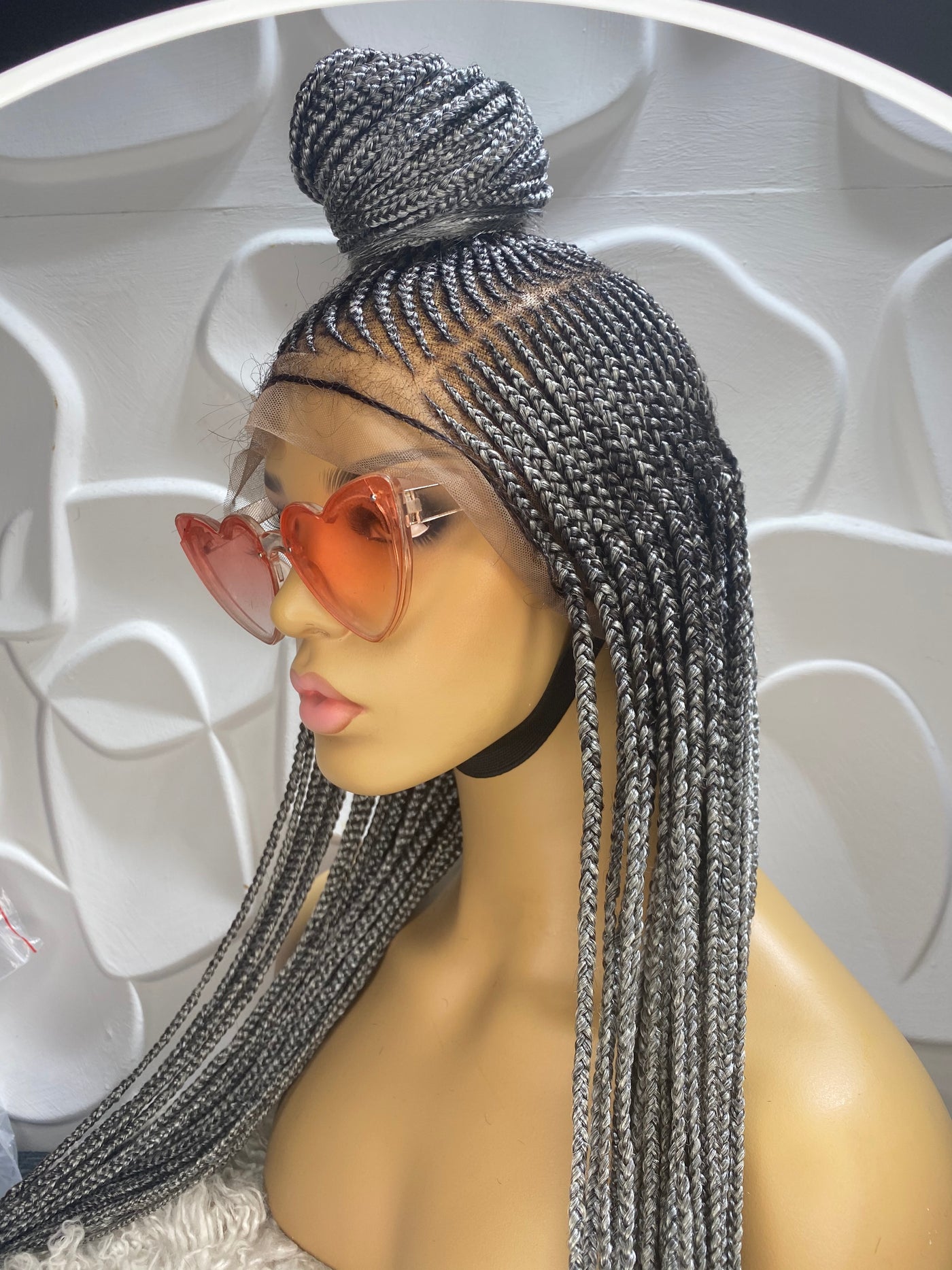 Cornrow Braid Wig - Full Lace Bra Length - Kimora Poshglad Braided Wigs Cornrow Braid Wig