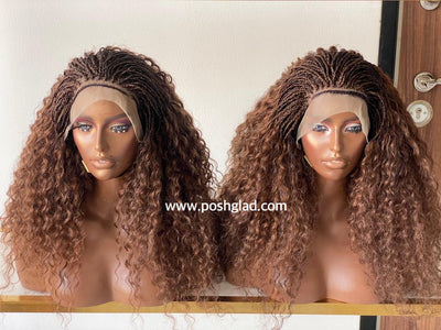 Deep twist- Frontal-Candy Poshglad Braided Wigs