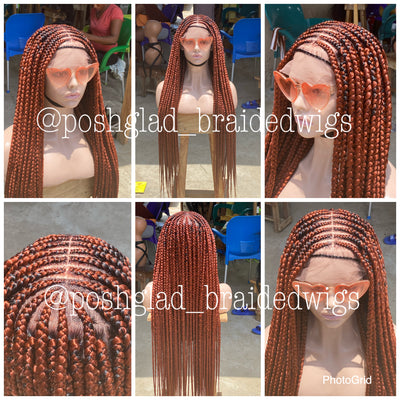 Cornrow Braid Wig - Full Lace - Adenike Poshglad Braided Wigs Cornrow Braid Wig