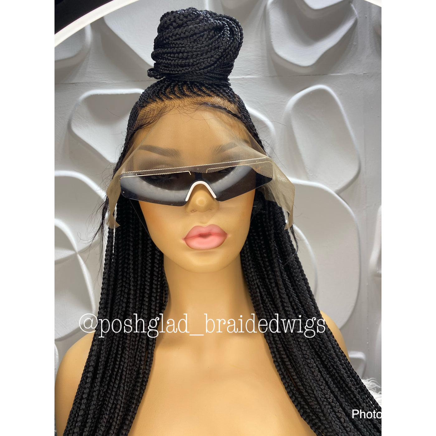 Cornrow Braid Wig - 13x6 Lace Frontal - Cele Poshglad Braided Wigs Cornrow Braid Wig