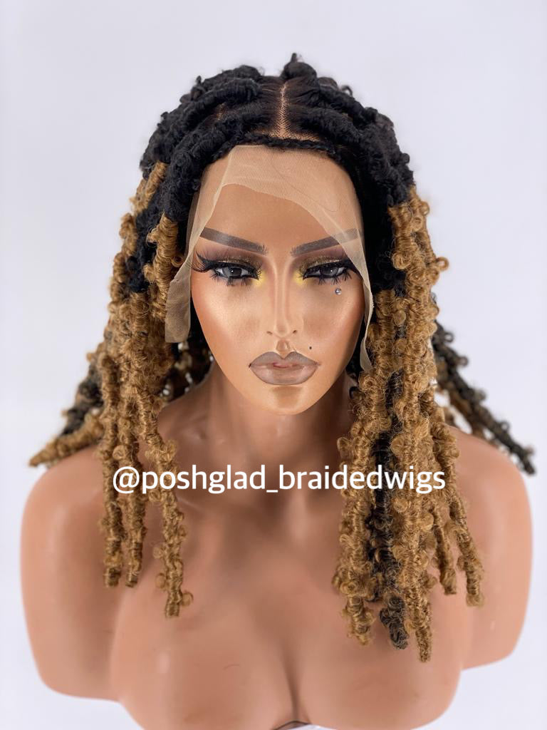Butterfly Messy Locs (Ready To Ship) Poshglad Braided Wigs Butterfly Locs Wig