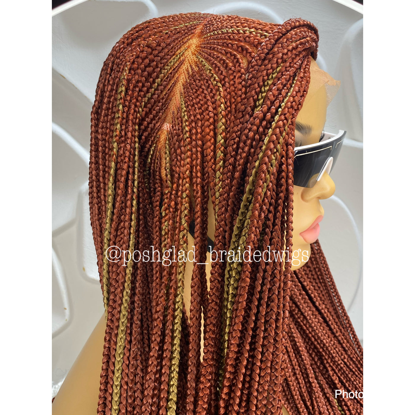Cornrow Braid Wig - Full Lace - Bobrisky Inspire 2 Poshglad Braided Wigs Cornrow Braid Wig