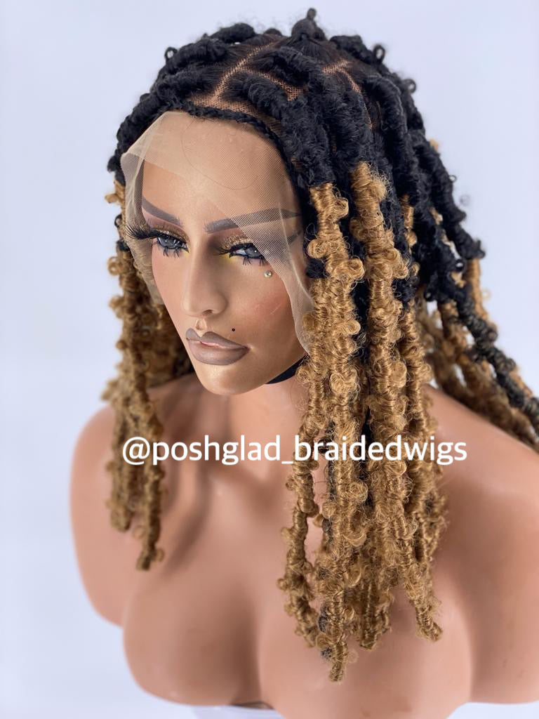 Butterfly Locs Wig "HD Full Lace" (Ready To Ship) Poshglad Braided Wigs Butterfly Locs Wig