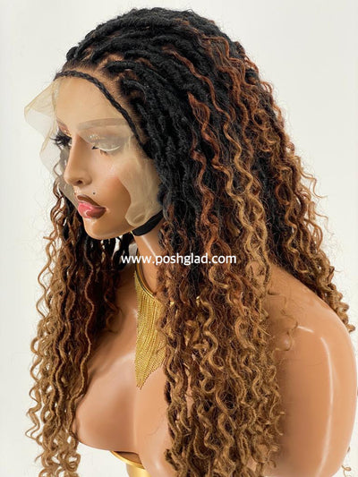 Faux locs -Africa Queen -Ready to ship Poshglad Braided Wigs