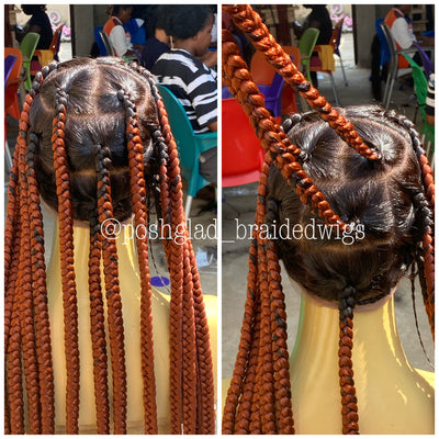 Jumbo Knotless Braid - Color 350 - Kaylen Poshglad Braided Wigs