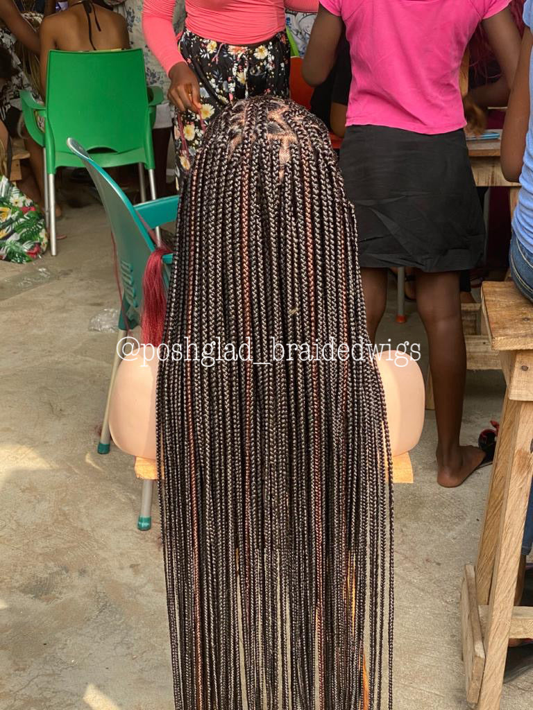 Cornrow Braid Wig - Full Lace - Abimbola Poshglad Braided Wigs Cornrow Braid Wig