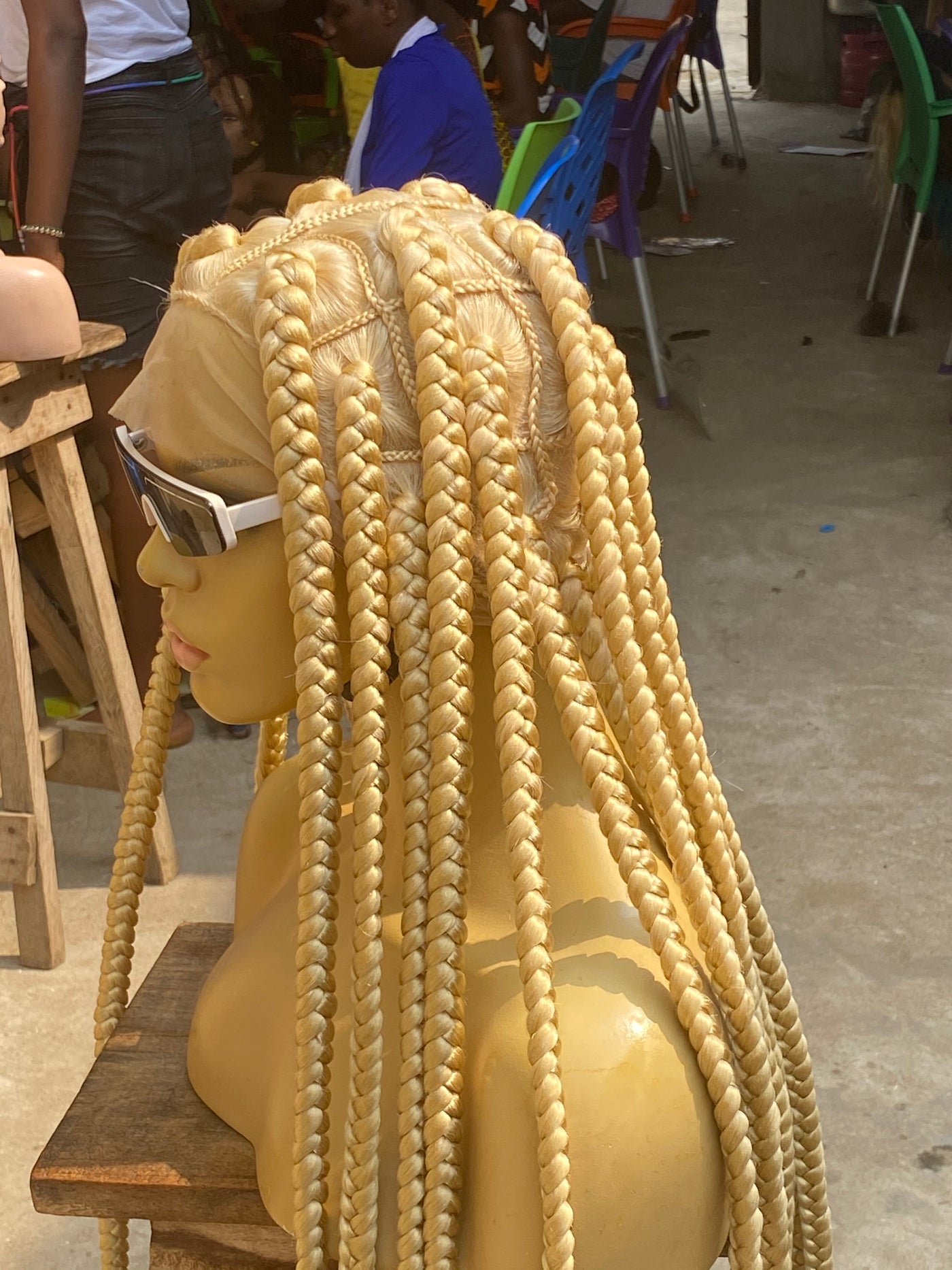 Jumbo Box Braid Wig - Sally Poshglad Braided Wigs Jumbo box braid wigs