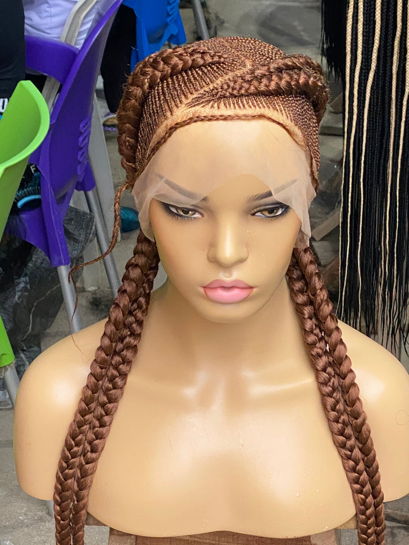 Cornrow Braid Wig - Color 30 Root - Imani