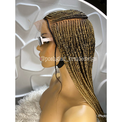Cornrow Braid Wig - Swiss Full Lace - Abibe Poshglad Braided Wigs Cornrow Braid Wig
