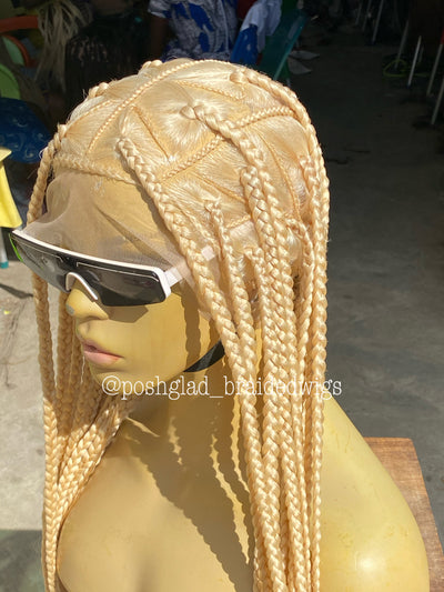 Jumbo Box Braid Wig - Sally Poshglad Braided Wigs Jumbo box braid wigs